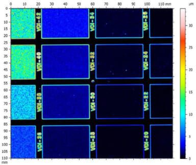 Roughness Mapping Inspection using 3D Profilometry - NANOVEANANOVEA